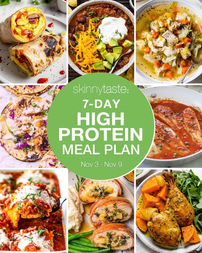 7 Day High Protein Diet Meal Plan