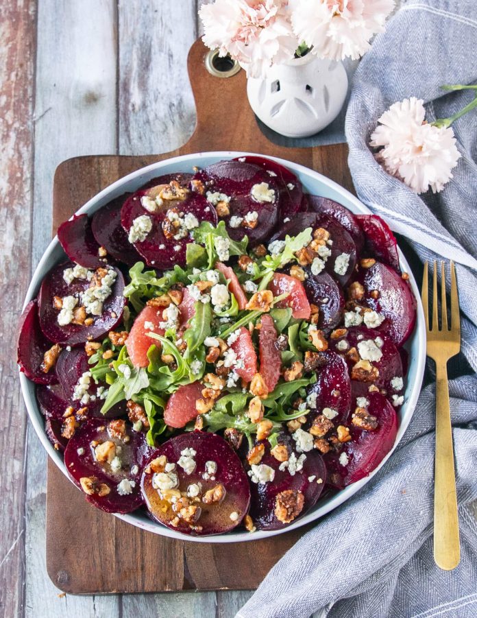 Beet Carpaccio • Tasty, Vibrant & Easy Carpaccio Recipe {Video} • Two Purple Figs
