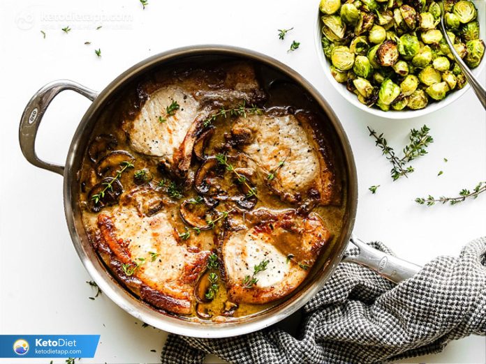 Creamy Mushroom Pork Chops | KetoDiet Blog