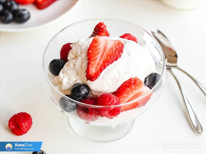 No Churn Keto Frozen Coconut Yogurt