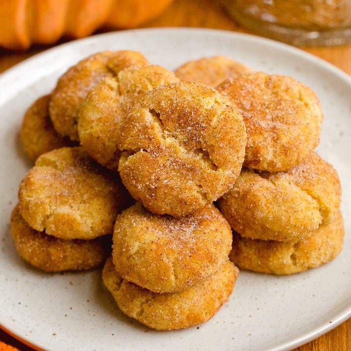 Vegan Pumpkin Snickerdoodles - Soft, Chewy, Delicious Recipe!