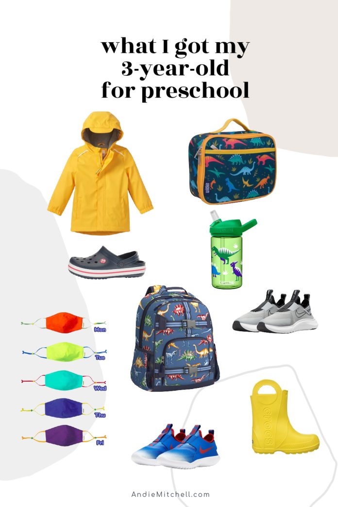 What I Got My 3-Year-Old for Preschool