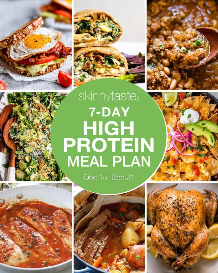 7 Day High Protein Diet Meal Plan