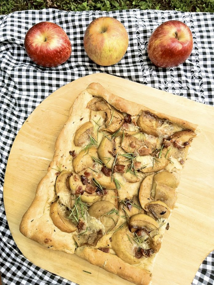 Apple Brie Bacon Foccacia - Teaspoon of Spice