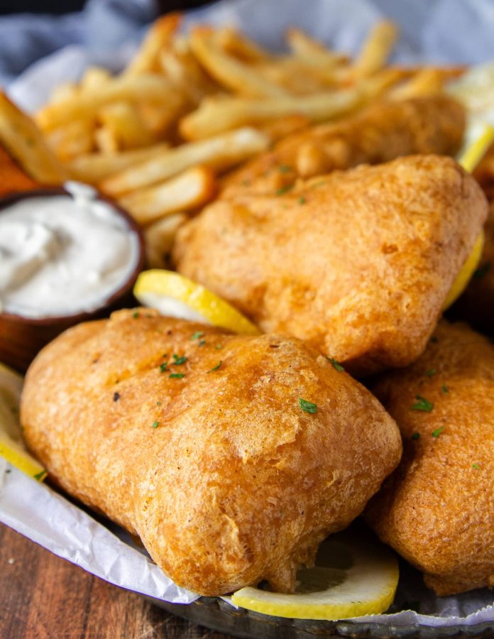 Fish And Chips Recipe • Crispy and Airy Fish and Chips With Video • Two Purple Figs