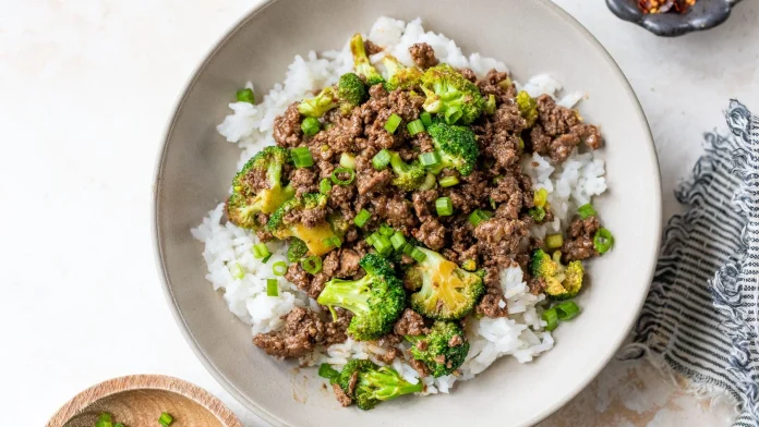 Ground Beef and Broccoli