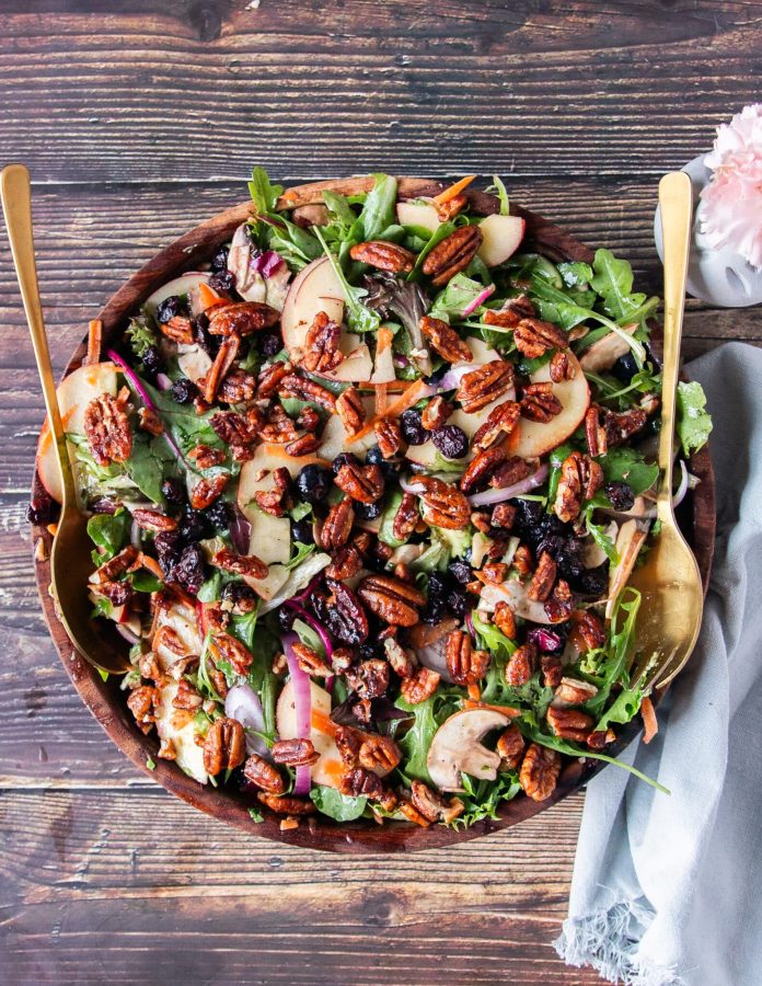 Apple Salad • Apple Salad with Maple Vinaigrette -Sweet & crisp •
