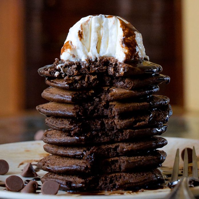 Chocolate Protein Pancakes - (Over 35g of Protein Per Serving!)