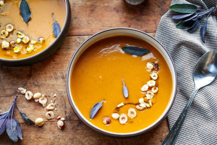 Creamy Vegan Roasted Butternut Squash Soup