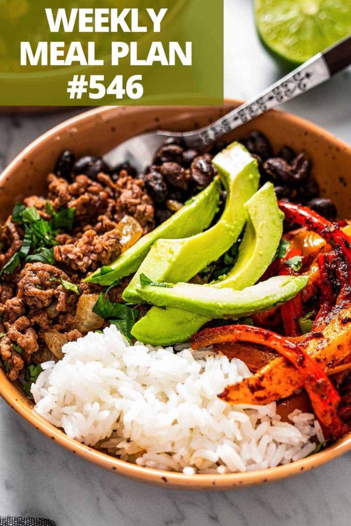 Weekly Meal Plan 546 | Diethood