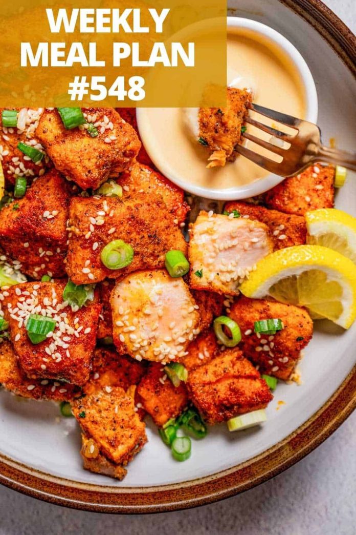 Weekly Meal Plan 548 | Diethood