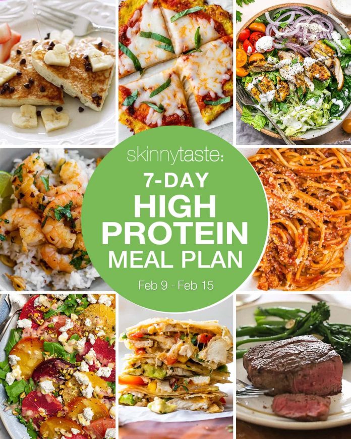 7 Day High Protein Diet Meal Plan