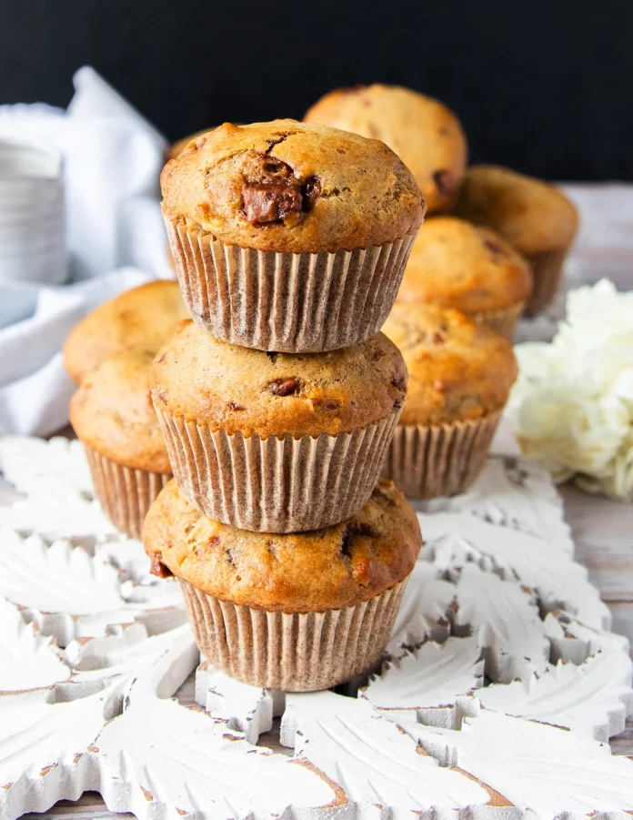 Banana Bread Muffins • Moist & Fluffy Bakery Style {Video} • Two Purple Figs