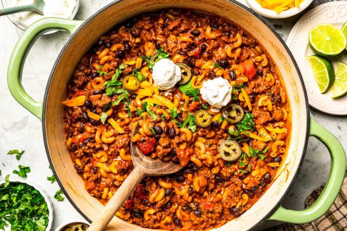 Chili Mac Recipe (One Pot)