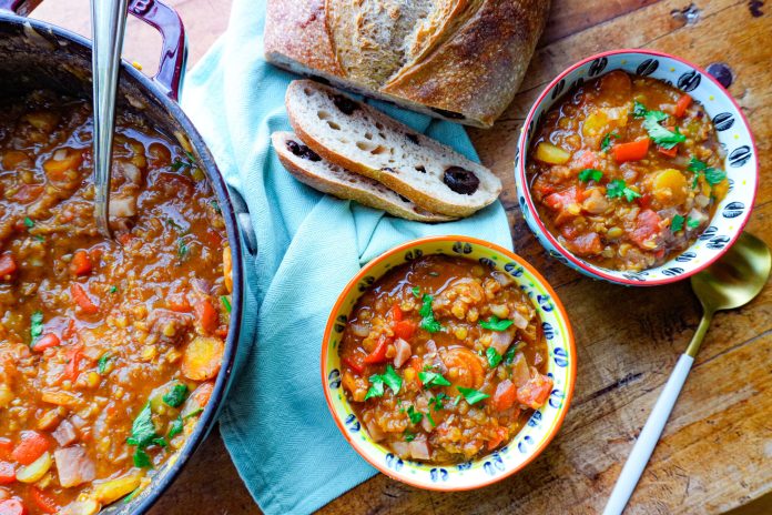 Easy Curried Yellow Lentil Stew