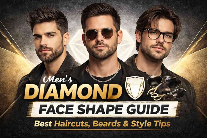 Men’s diamond face shape Guide: Best Haircut & All Style