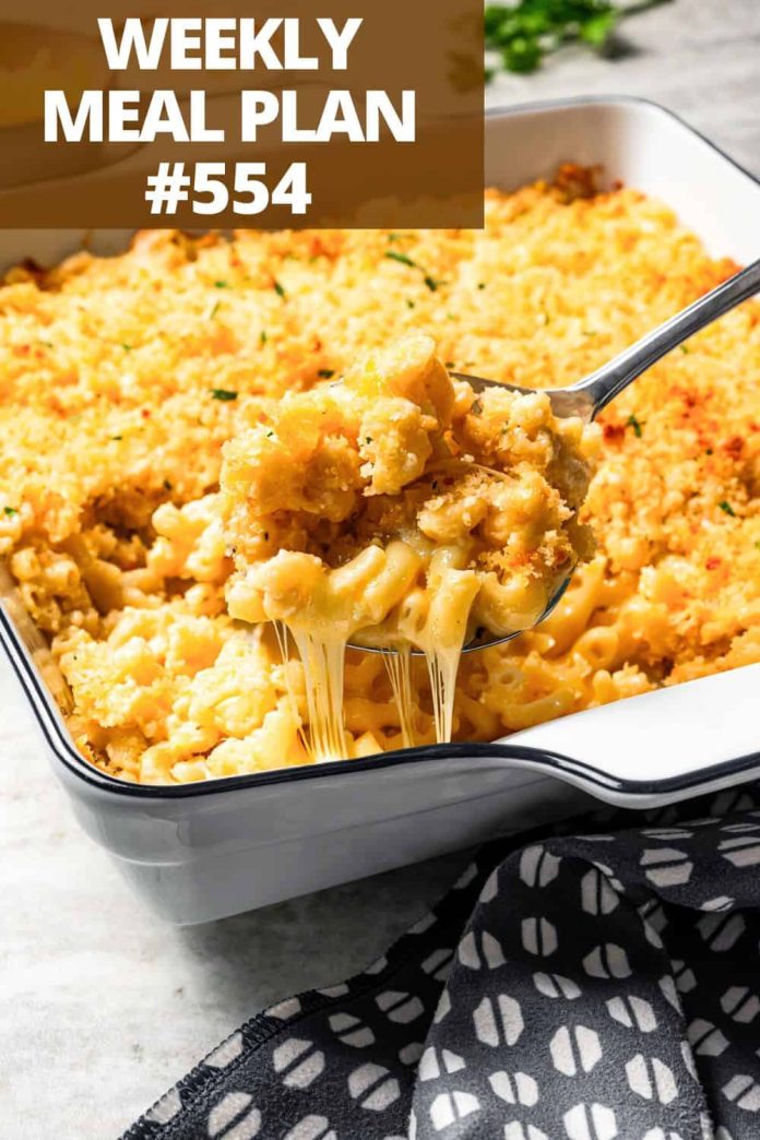 Weekly Meal Plan 554 | Diethood