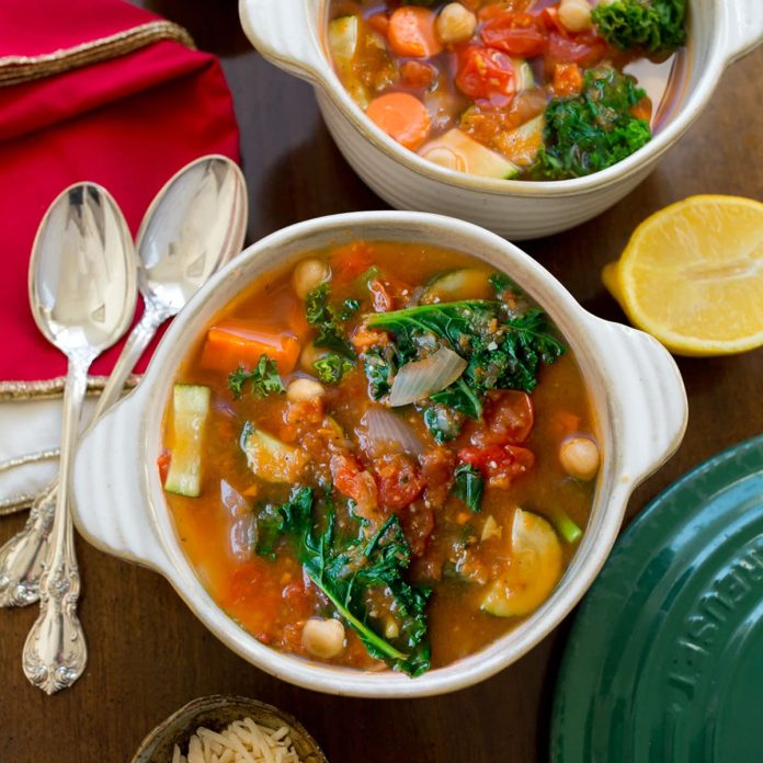 Chickpea Vegetable Soup - The Best Homemade Recipe!