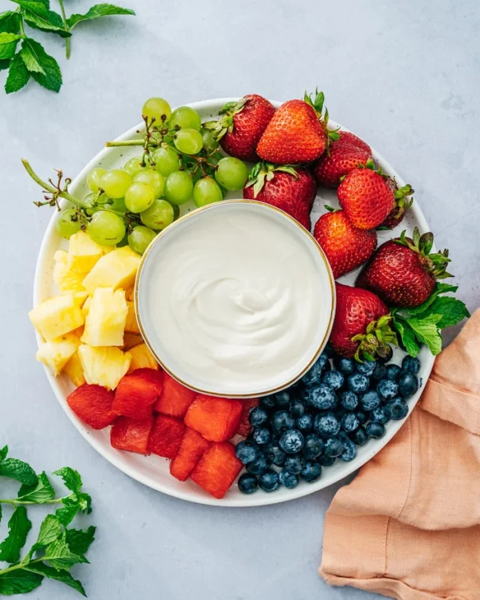 Easy Fruit Dip (3 Ingredients) – A Couple Cooks