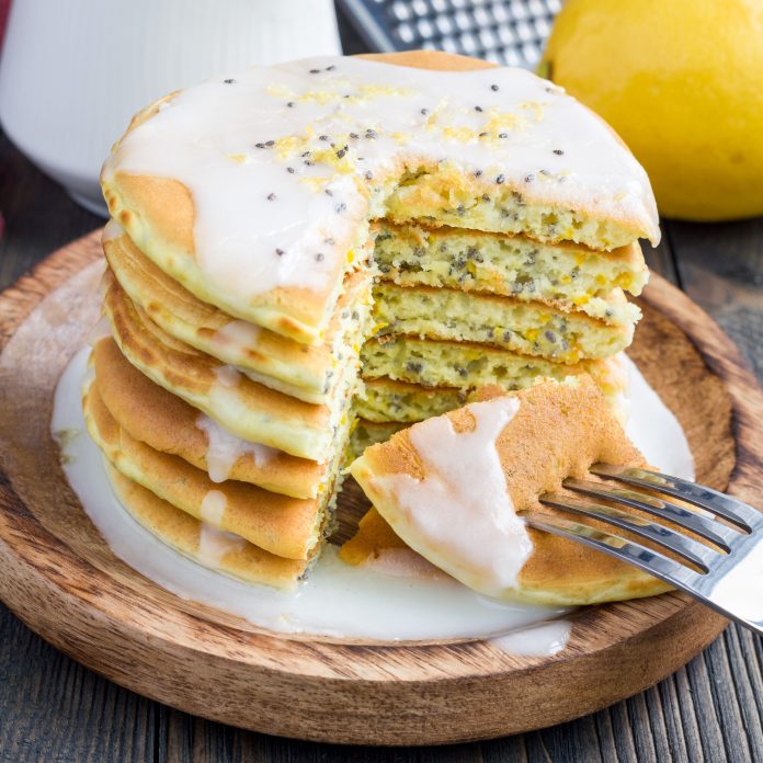 Lemon Chia Seed Pancakes - SHK