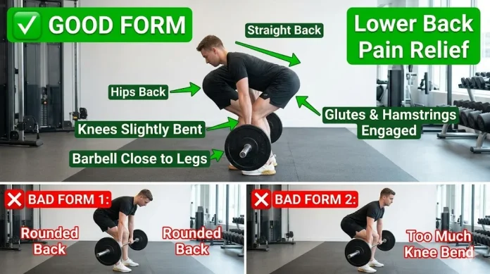 Mastering the Romanian Deadlift: Romanian deadlift form for effective lower back pain Relief