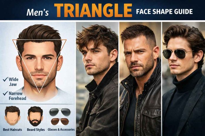 Mens Triangle Face Shape Guide: Best Haircut & All Style