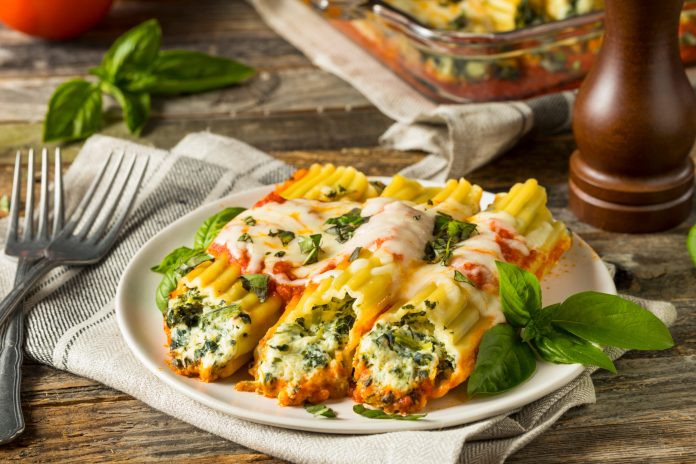 Spinach Cheese Manicotti - SHK