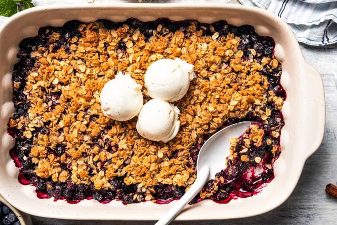 Blueberry Crisp Recipe | Diethood