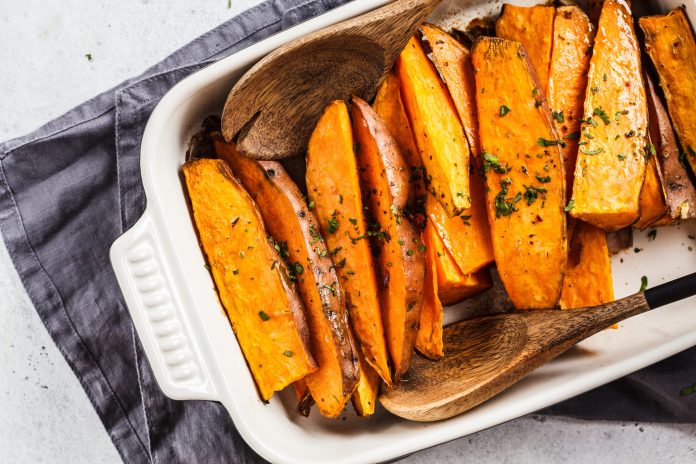 Roasted Sweet Potato Wedges - SHK