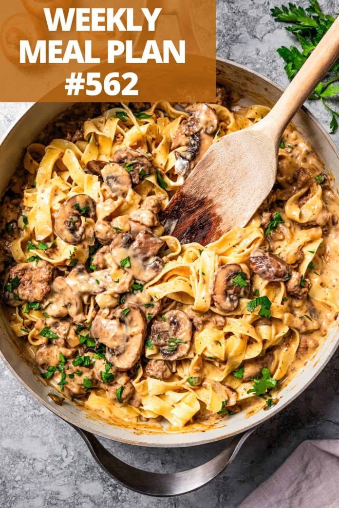 Weekly Meal Plan 562 | Diethood