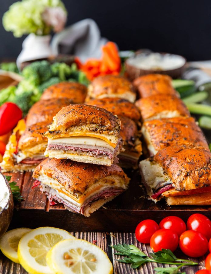 Roast Beef Sliders • Easy Hawaiian Roll Sliders for a Party • Two Purple Figs