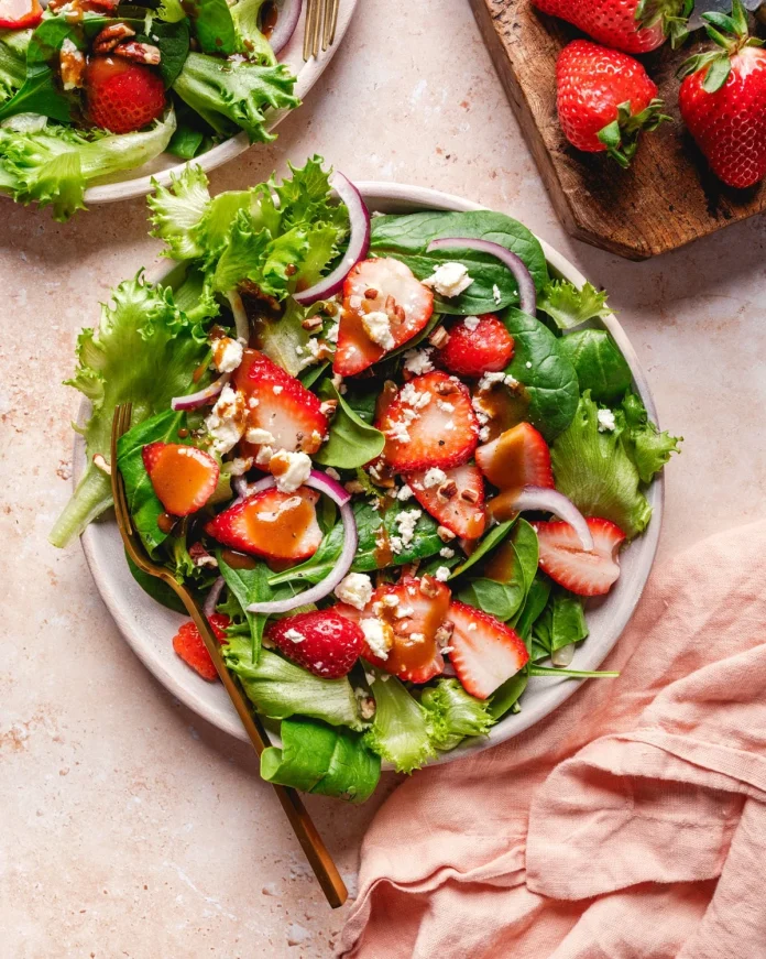 Strawberry Salad with Balsamic Vinaigrette – A Couple Cooks