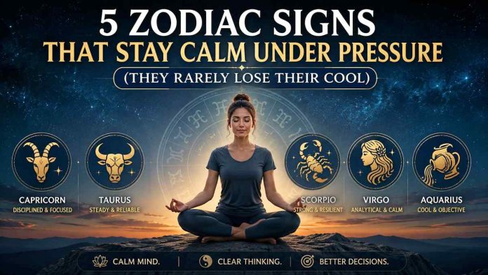 5 Zodiac Signs That Stay Calm Under Pressure (Cool Heads)