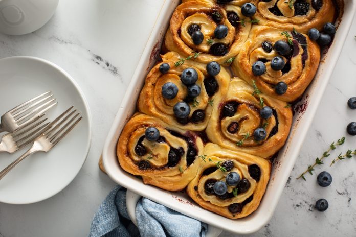 Homemade Blueberry Rolls - SHK