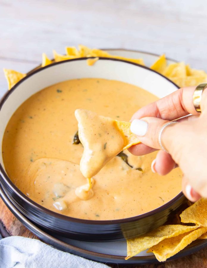 Smoked Queso Recipe • Creamy Cheesy Smoky Queso Dip • Two Purple Figs