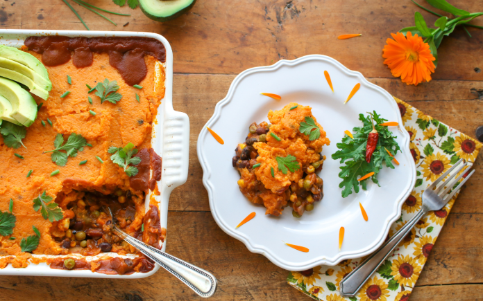 Southwest Sweet Potato Shepherd’s Pie
