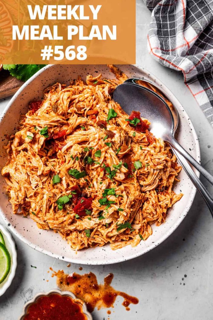 Weekly Meal Plan 568 | Diethood
