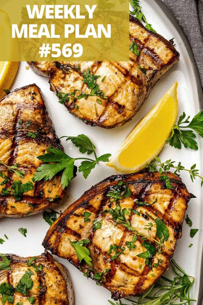Weekly Meal Plan 569 | Diethood