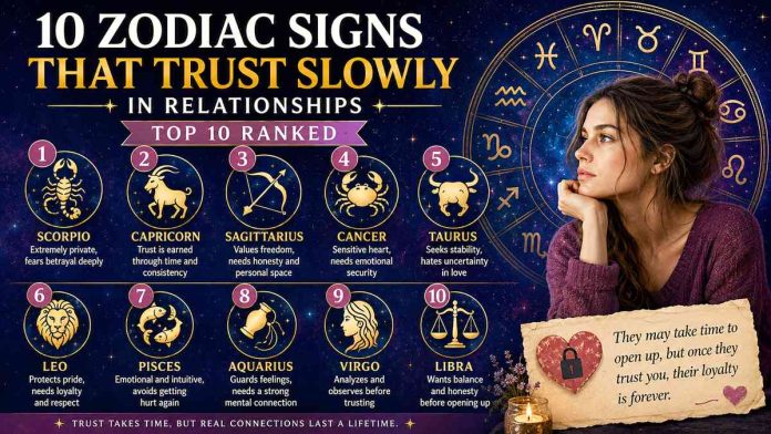 Zodiac Signs That Trust Slowly in Relationships: Top 10 Ranked