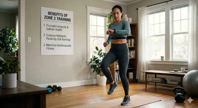 Zone 2 Cardio Training at Home Without a Treadmill to achieve Longevity